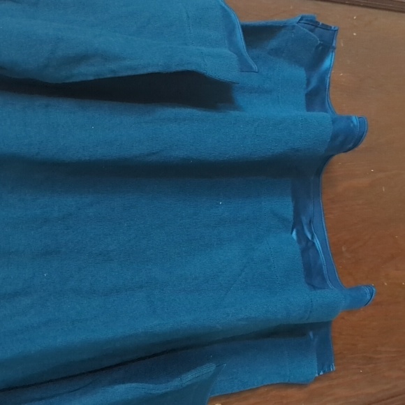 Chico's Teal 3/4 Sleeve Blouse Size XL - Picture 4 of 7